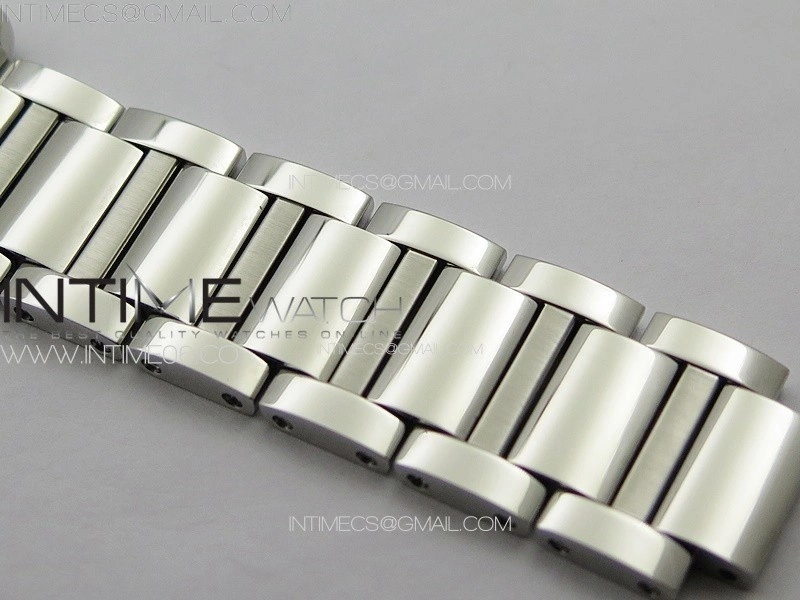 Tank Louis Ladies 25mm SS 8848F 1:1 Best Edition White Dial on SS Bracelet Ronda Quartz