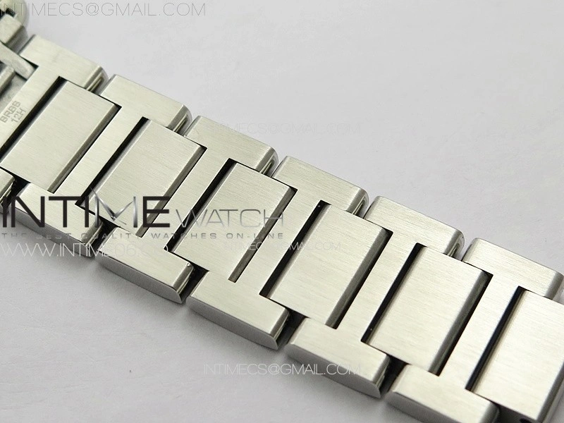 Tank Louis Ladies 25mm SS 8848F 1:1 Best Edition White Dial on SS Bracelet Ronda Quartz