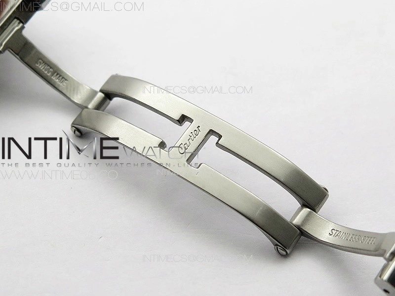 Tank Louis Ladies 25mm SS 8848F 1:1 Best Edition White Dial on SS Bracelet Ronda Quartz