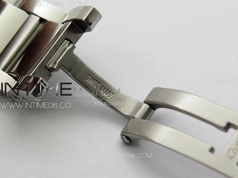 Tank Louis Ladies 25mm SS 8848F 1:1 Best Edition White Dial on SS Bracelet Ronda Quartz