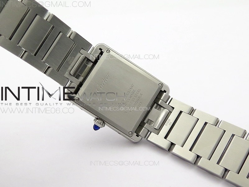Tank Louis Ladies 25mm SS 8848F 1:1 Best Edition White Dial on SS Bracelet Ronda Quartz