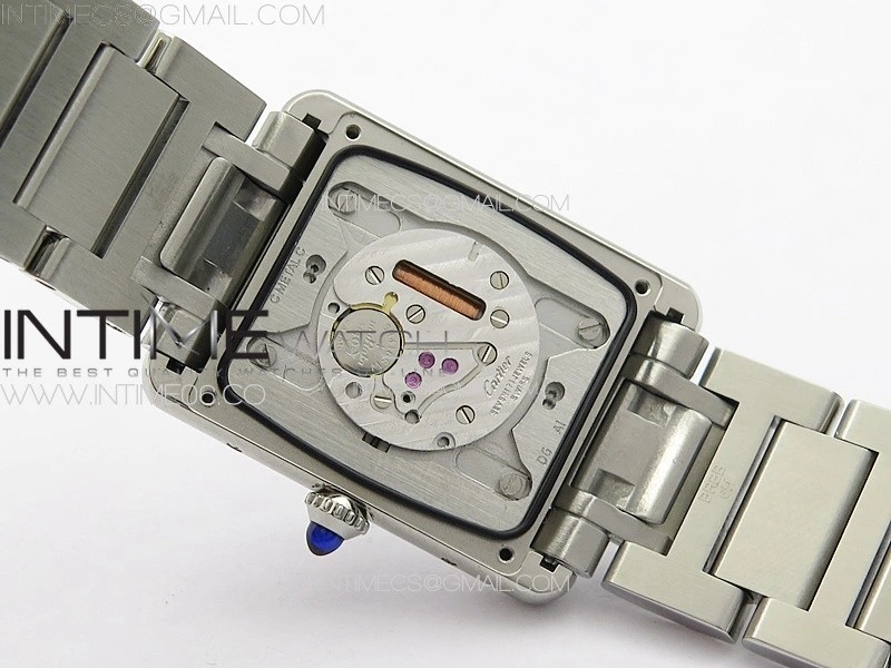 Tank Louis Ladies 25mm SS 8848F 1:1 Best Edition White Dial on SS Bracelet Ronda Quartz