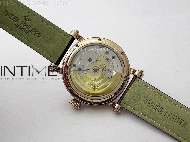 Classic Tourbillon RG Diamonds Bezel AXF White Textured Dial On Black Leather Strap EQ5210