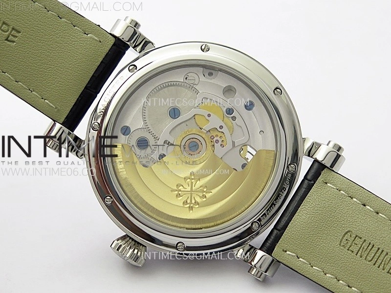 Classic Tourbillon SS Diamonds Bezel AXF White Textured Dial On Black Leather Strap EQ5210