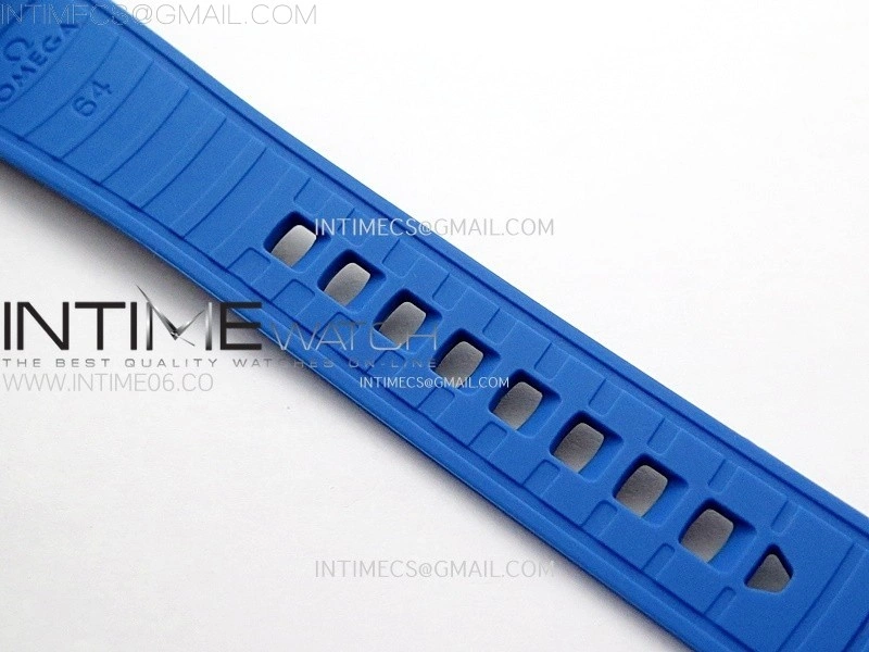 Seamaster 6000M Ultra Deep SS TF 1:1 Best Edition Blue Dial Blue Ceramic Bezel on Black Rubber Strap A2824