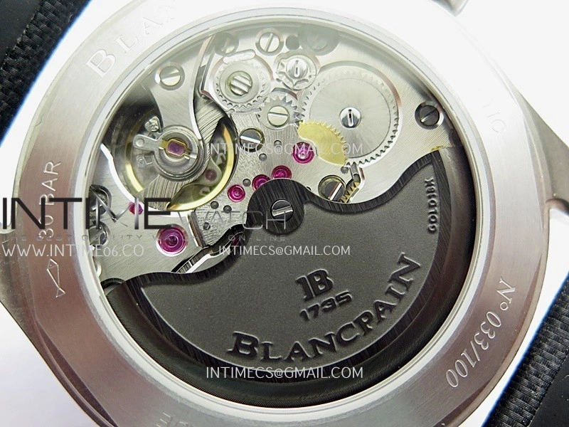 Fifty Fathoms Bathyscape Gray Ceramic Bezel SS GF 1:1 Best Edition Gray Dial On Black Nylon Strap A1315