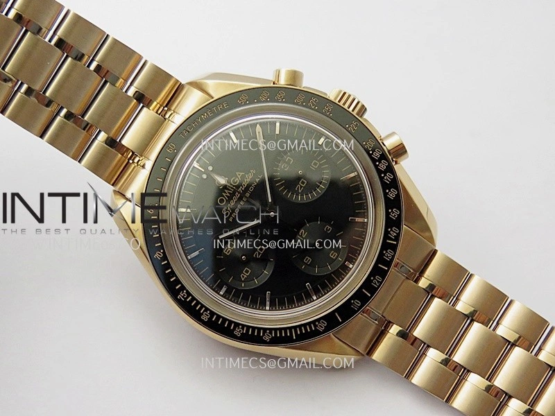 Speedmaster Professional RG N1F Best Edition Brown Dial On RG Bracelet Asian 3861