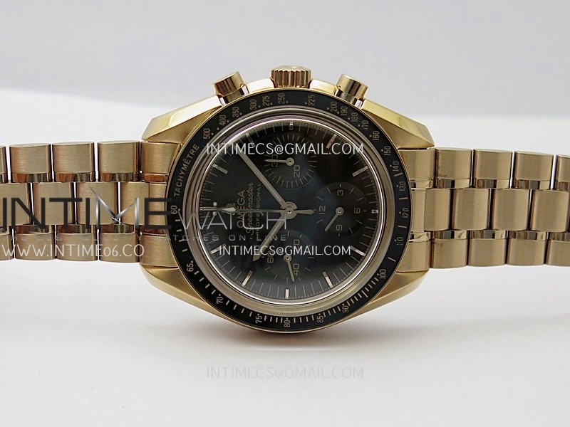 Speedmaster Professional RG N1F Best Edition Brown Dial On RG Bracelet Asian 3861