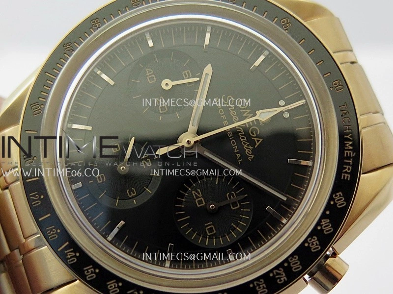 Speedmaster Professional RG N1F Best Edition Brown Dial On RG Bracelet Asian 3861