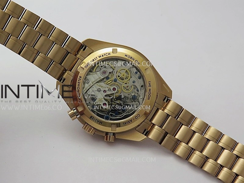 Speedmaster Professional RG N1F Best Edition Brown Dial On RG Bracelet Asian 3861
