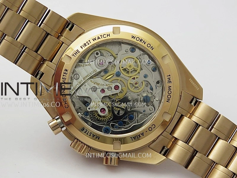 Speedmaster Professional RG N1F Best Edition Brown Dial On RG Bracelet Asian 3861