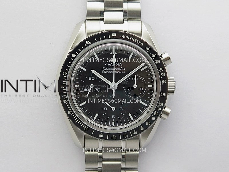 Speedmaster Professional SS N1F Best Edition Black Dial On SS Bracelet Asian 3861