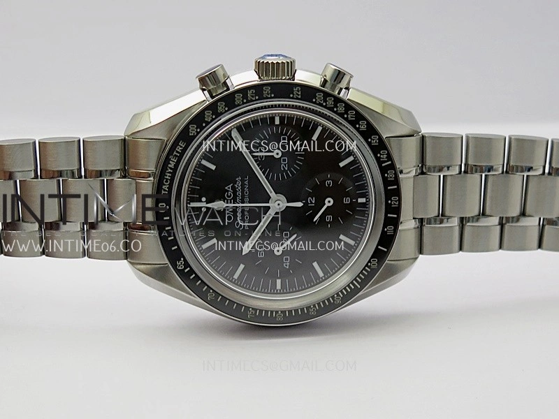 Speedmaster Professional SS N1F Best Edition Black Dial On SS Bracelet Asian 3861