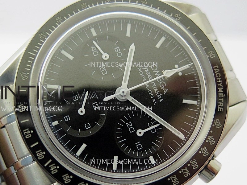 Speedmaster Professional SS N1F Best Edition Black Dial On SS Bracelet Asian 3861