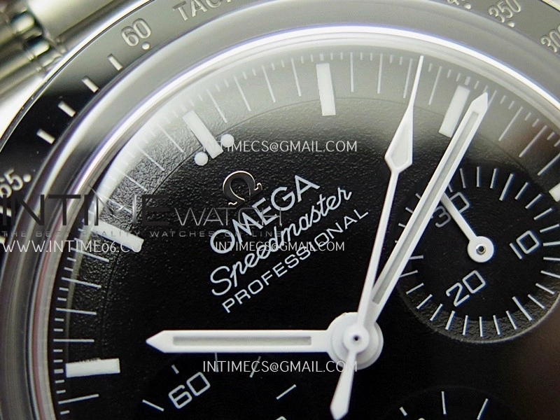 Speedmaster Professional SS N1F Best Edition Black Dial On SS Bracelet Asian 3861