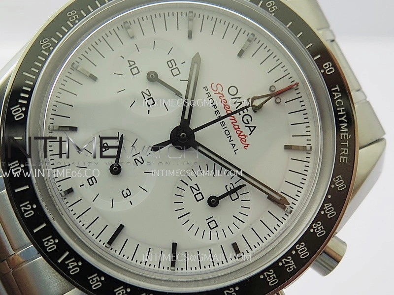 Speedmaster Professional SS N1F Best Edition White Dial On SS Bracelet Asian 3861