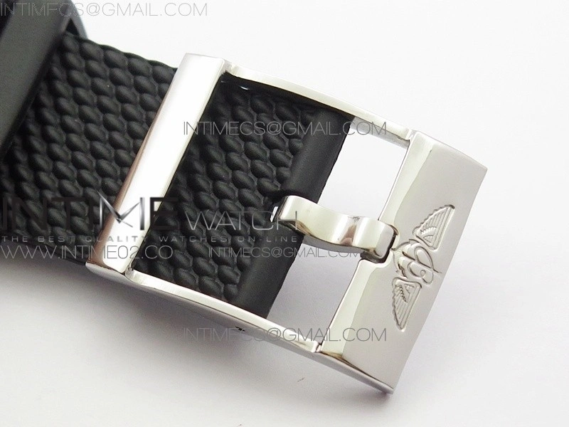 Super Ocean Heritage Brown Ceramic Bezel SS Black Dial on Black Rubber Strap A7750