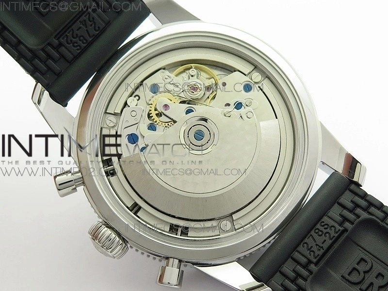 Super Ocean Heritage Brown Ceramic Bezel SS Brown Dial on Black Rubber Strap A7750