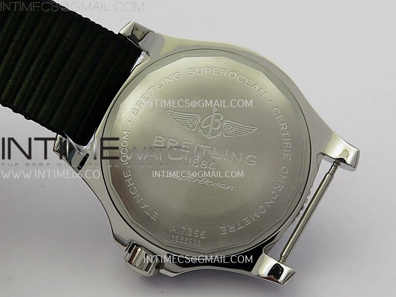 SuperOcean Automatic 46mm TF 1:1 Best Edition Green Dial on Black Nylon Strap A2824