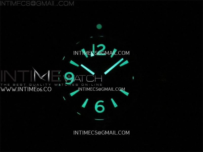 SuperOcean Automatic 46mm TF 1:1 Best Edition Green Dial on Black Nylon Strap A2824
