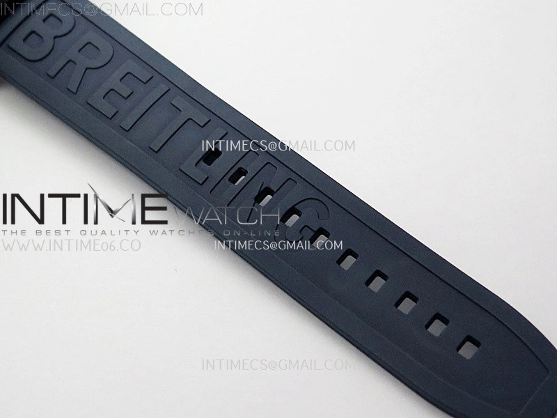 SuperOcean Automatic 46mm TF 1:1 Best Edition White Dial on Blue Rubber Strap A2824