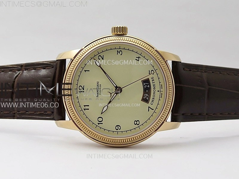 Tonda pf RG VRF Best Eidtion Ivory Dial Rose Gold Handset on Brown Leather Strap PF331