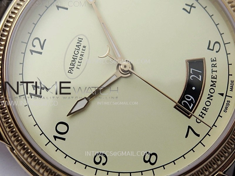 Tonda pf RG VRF Best Eidtion Ivory Dial Rose Gold Handset on Brown Leather Strap PF331