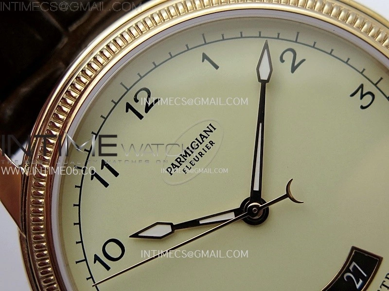 Tonda pf RG VRF Best Eidtion Ivory Dial Rose Gold Handset on Brown Leather Strap PF331