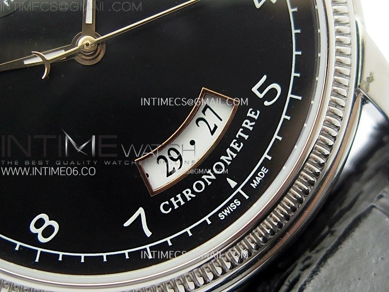 Tonda pf SS VRF Best Eidtion Black Dial Rose Gold Handset on Black Leather Strap PF331