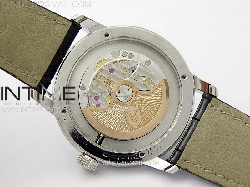 Tonda pf SS VRF Best Eidtion Black Dial Rose Gold Handset on Black Leather Strap PF331
