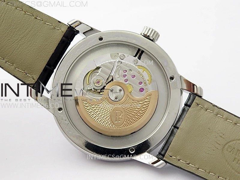 Tonda pf SS VRF Best Eidtion Ivory Dial Rose Gold Handset on Black Leather Strap PF331