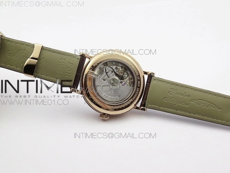 BG 9087BB Moon phase RG 1:1 Best Edition White Dial Diamond Bezel on Brown Leather Strap Cal.770