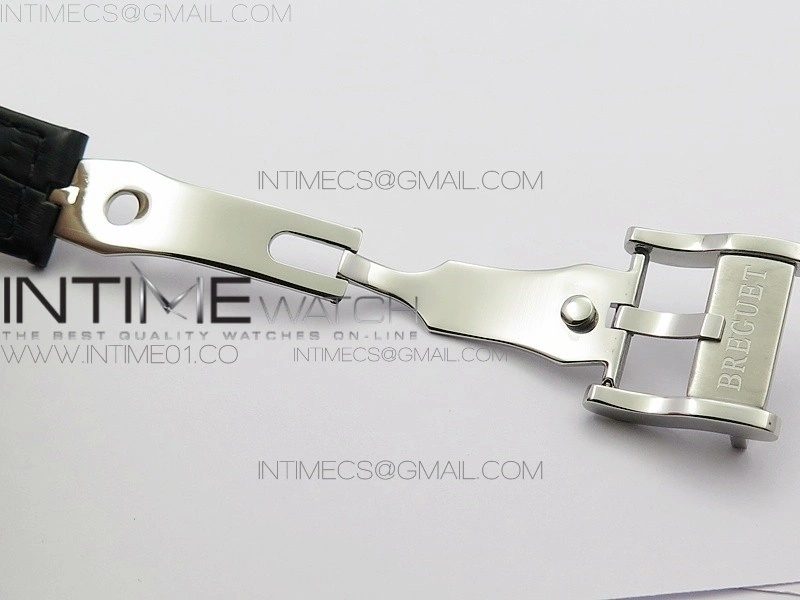 BG 9087BB Moonphase SS 1:1 Best Edition White Dial Diamond Bezel on Black Leather Strap Cal.770