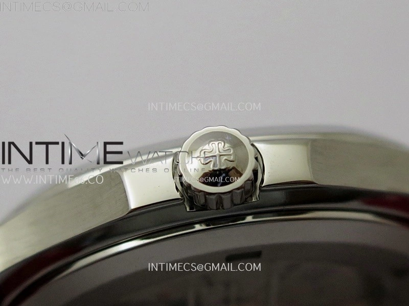 Aquanaut Jumbo 5167A-012 Singapore SS PPF 1:1 Best Edition Black Dial on Red Rubber Strap Super Clone 26-330 V2