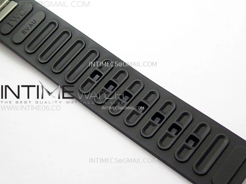 Aquatimer IW376803 SS APSF 1:1 Best Edition Black Dial on Black Rubber Strap A7750