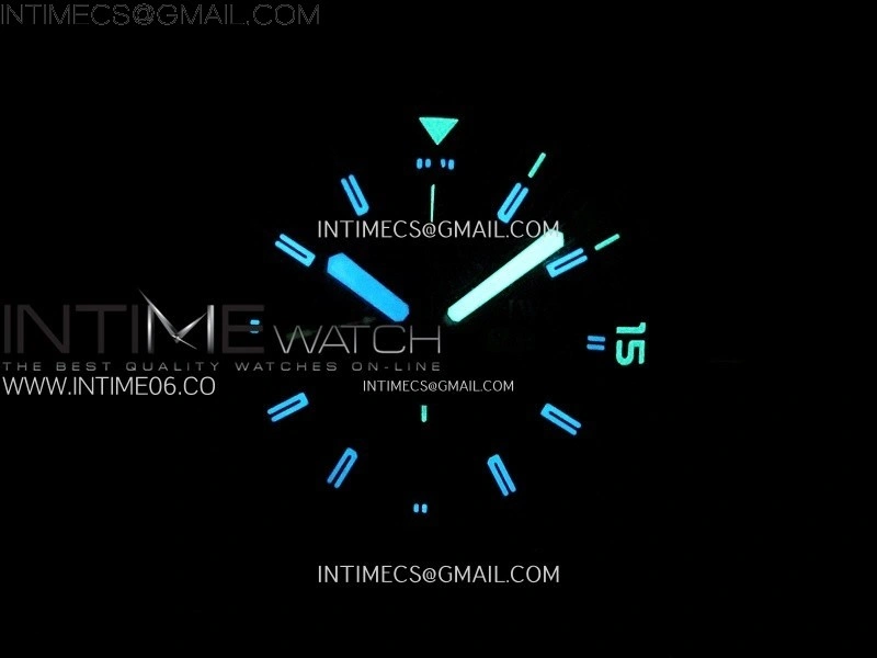 Aquatimer IW376803 SS APSF 1:1 Best Edition Black Dial on Black Rubber Strap A7750