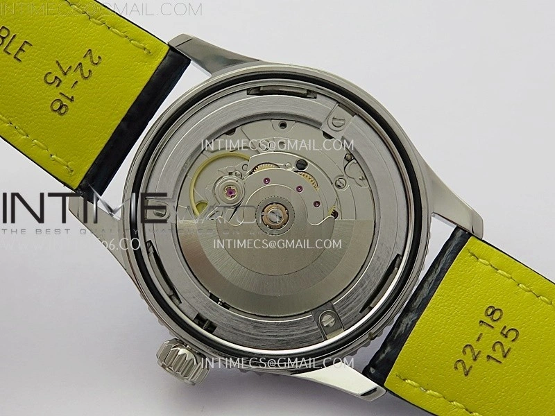 Navitimer 1 Automatic 41mm SS BLSF 1:1 Best Edition Blue Dial on Blue Leather Strap A2824