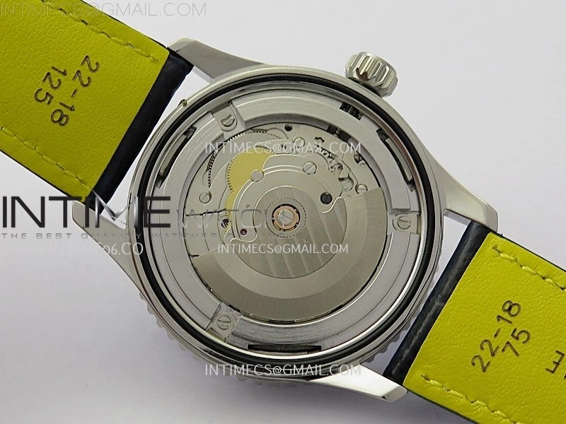 Navitimer 1 Automatic 41mm SS BLSF 1:1 Best Edition Blue Dial on Blue Leather Strap A2824