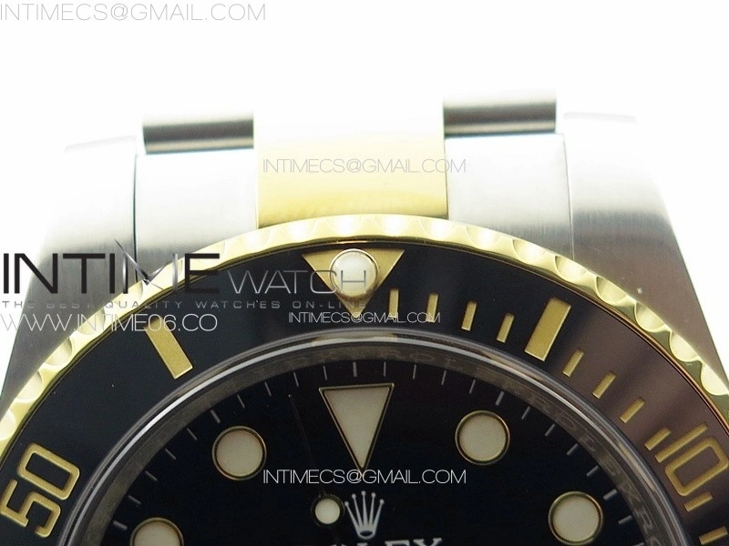 Submariner 116613LN 904L SS YG Case NTF 1:1 Best Edition Black Dial On 904L Bracelet SA3135