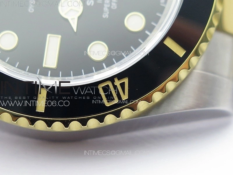 Submariner 116613LN 904L SS YG Case NTF 1:1 Best Edition Black Dial On 904L Bracelet SA3135