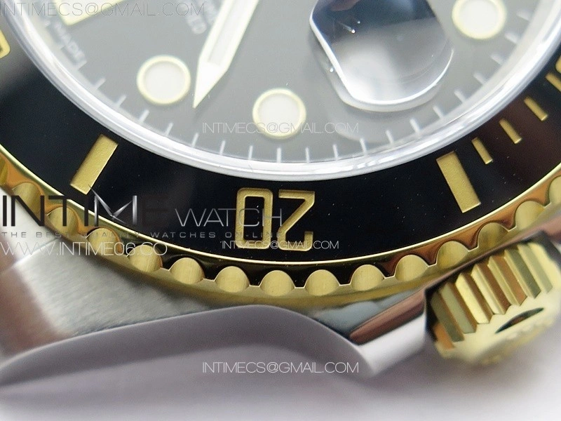 Submariner 116613LN 904L SS YG Case NTF 1:1 Best Edition Black Dial On 904L Bracelet SA3135