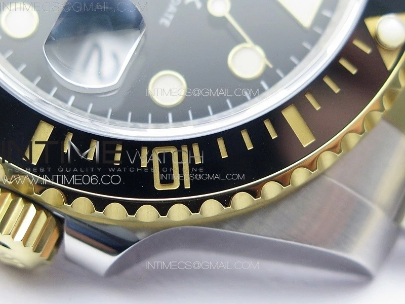 Submariner 116613LN 904L SS YG Case NTF 1:1 Best Edition Black Dial On 904L Bracelet SA3135