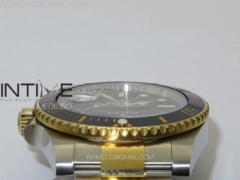 Submariner 116613LN 904L SS YG Case NTF 1:1 Best Edition Black Dial On 904L Bracelet SA3135