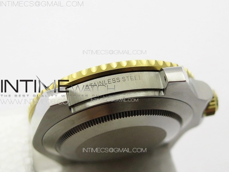 Submariner 116613LN 904L SS YG Case NTF 1:1 Best Edition Black Dial On 904L Bracelet SA3135
