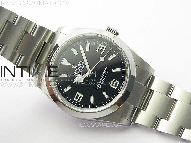 Explorer 124270 36mm V2 904L Steel GMF 1:1 Best Edition Black Dial on SS Bracelet VR3230
