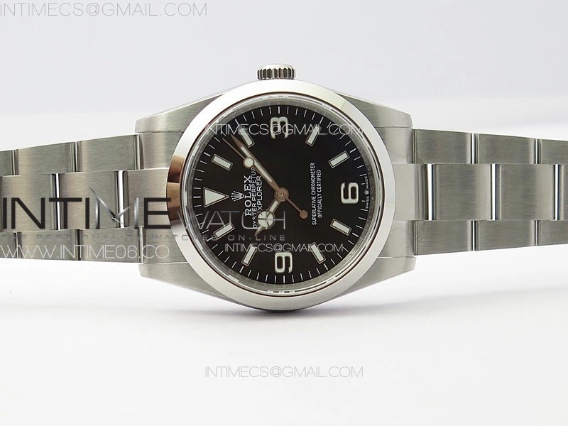 Explorer 124270 36mm V2 904L Steel GMF 1:1 Best Edition Black Dial on SS Bracelet VR3230