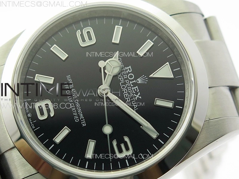 Explorer 124270 36mm V2 904L Steel GMF 1:1 Best Edition Black Dial on SS Bracelet VR3230