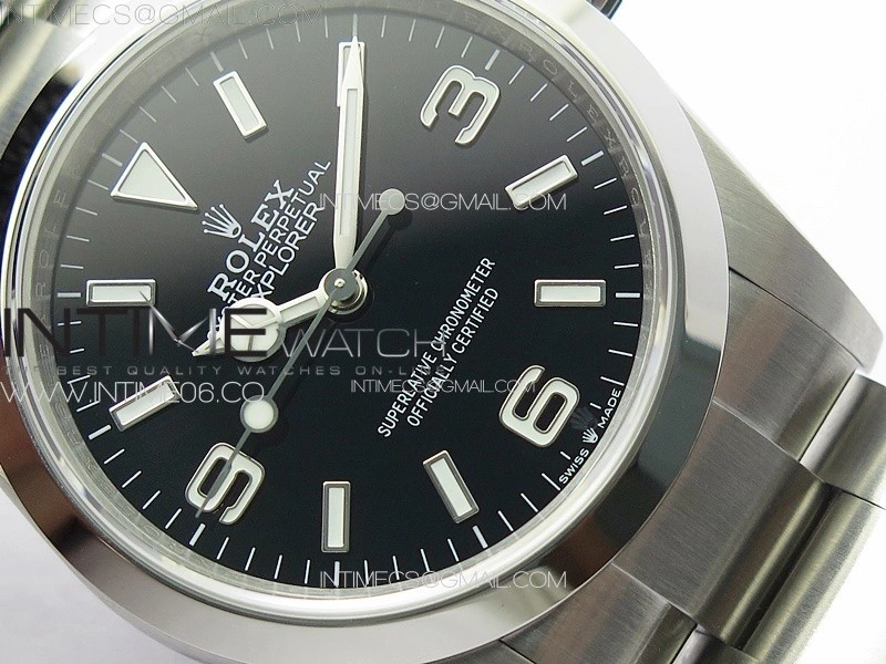 Explorer 124270 36mm V2 904L Steel GMF 1:1 Best Edition Black Dial on SS Bracelet VR3230