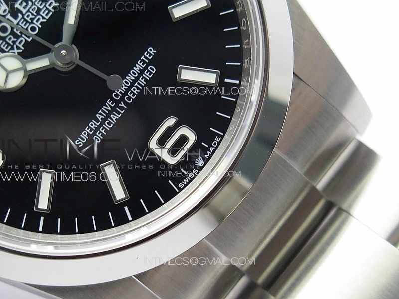 Explorer 124270 36mm V2 904L Steel GMF 1:1 Best Edition Black Dial on SS Bracelet VR3230