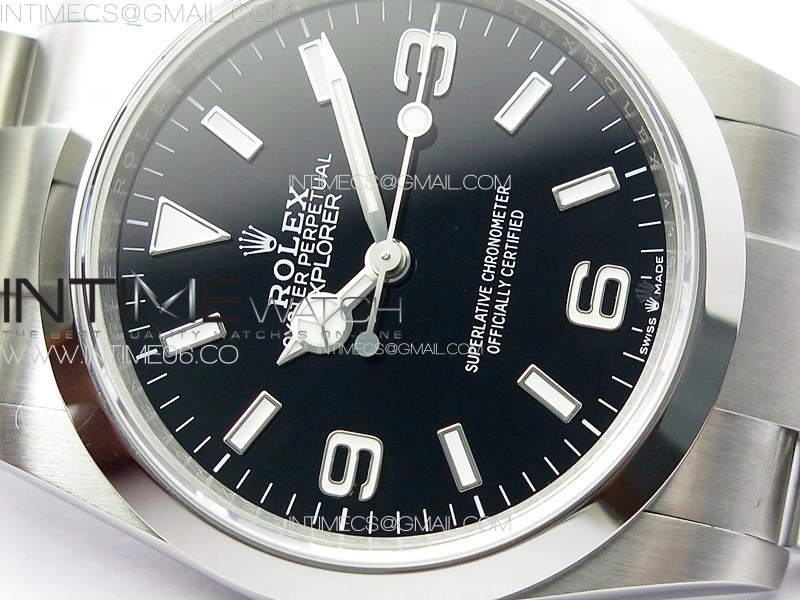 Explorer 124270 36mm V2 904L Steel GMF 1:1 Best Edition Black Dial on SS Bracelet VR3230